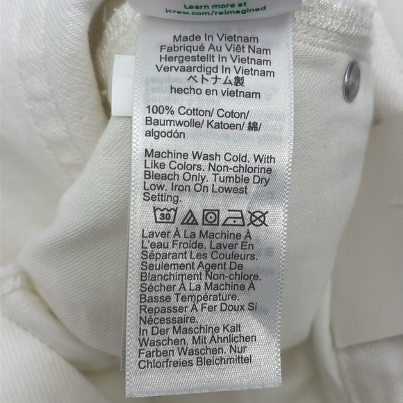 J. Crew High-rise superwide-leg‎ jean in white size 26 NWT BX951 - Picture 9 of 12